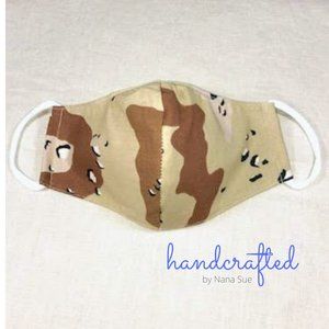 2 Only Available- DESERT CAMO Fabric Mask